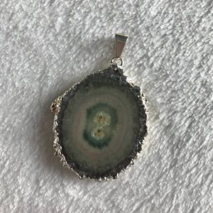 Stalactite slice pendant